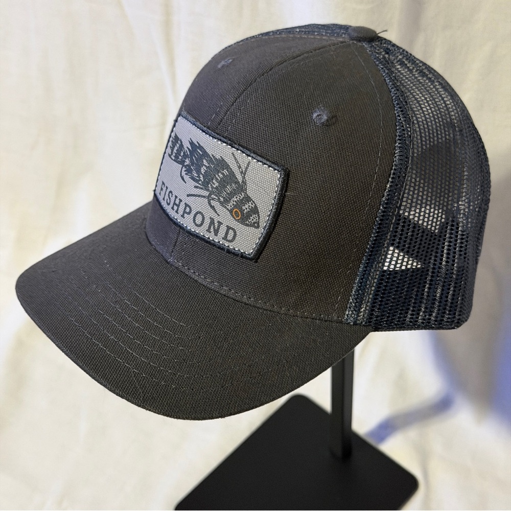 Adult Fishpond Gray Trucker Meathead Fly Fishing Mesh Cap Hat